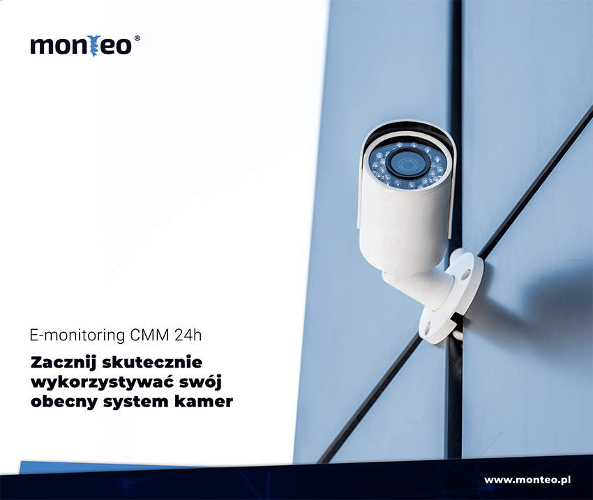 ­E-monitoring 24h realizowany na istniejącym systemie kamer